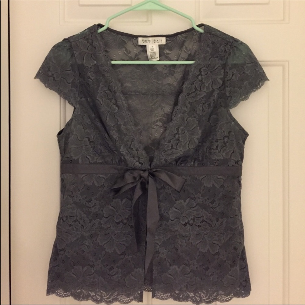 White House Black Market lace cardigan